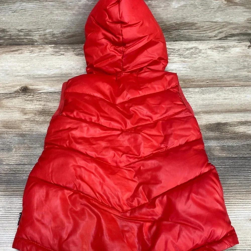 DKNY Kids Red Hooded Vest y.